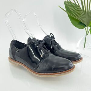 Ahnu Teva Womens  Emery Leather Women's Size 8 Black Oxford Shoes Lace Up